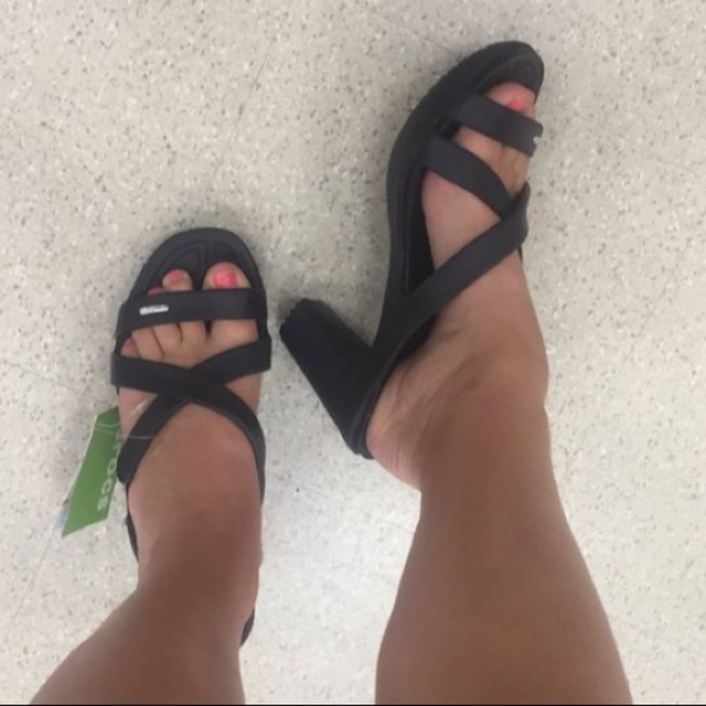 croc heels